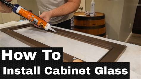 how to hold glass in metal housing|How to Hold Glass in a Cabinet Door .